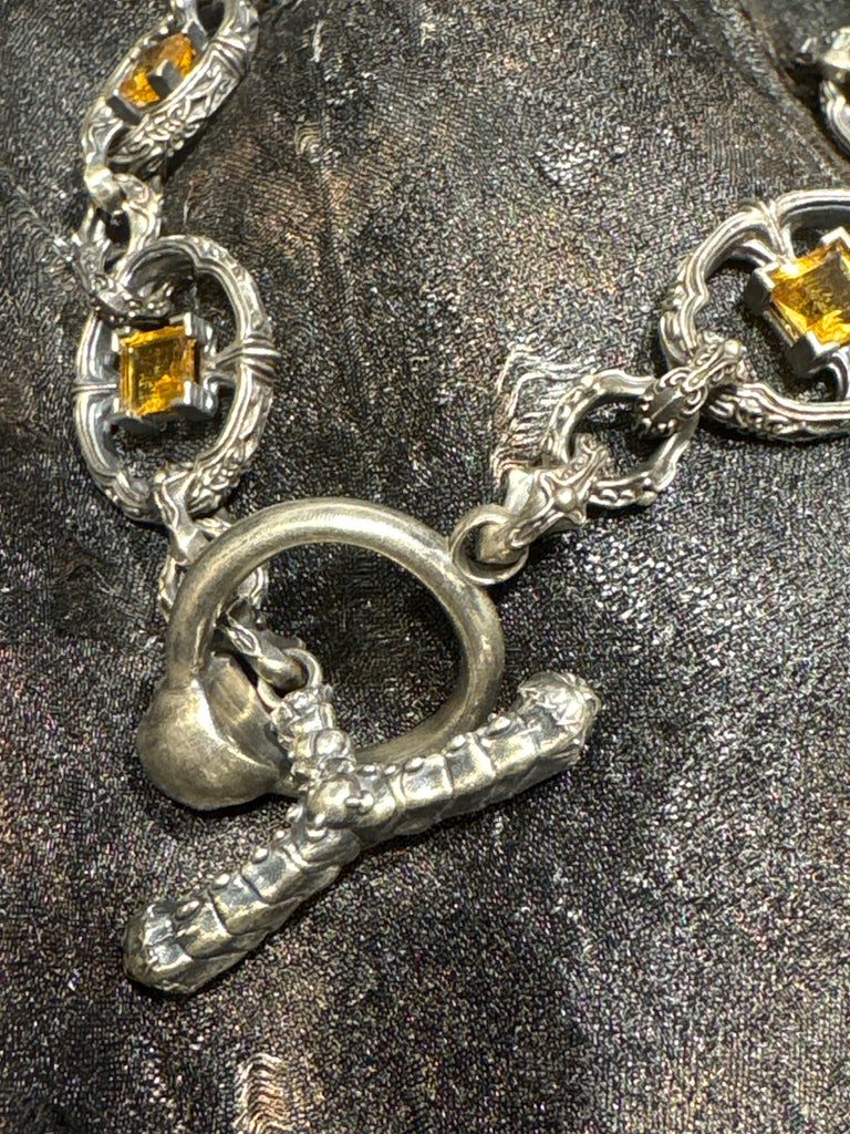 Citrine garden necklace