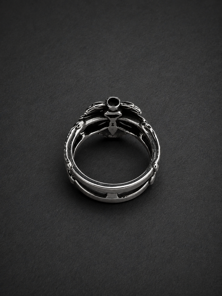 Rotten Heart Garnet Ring