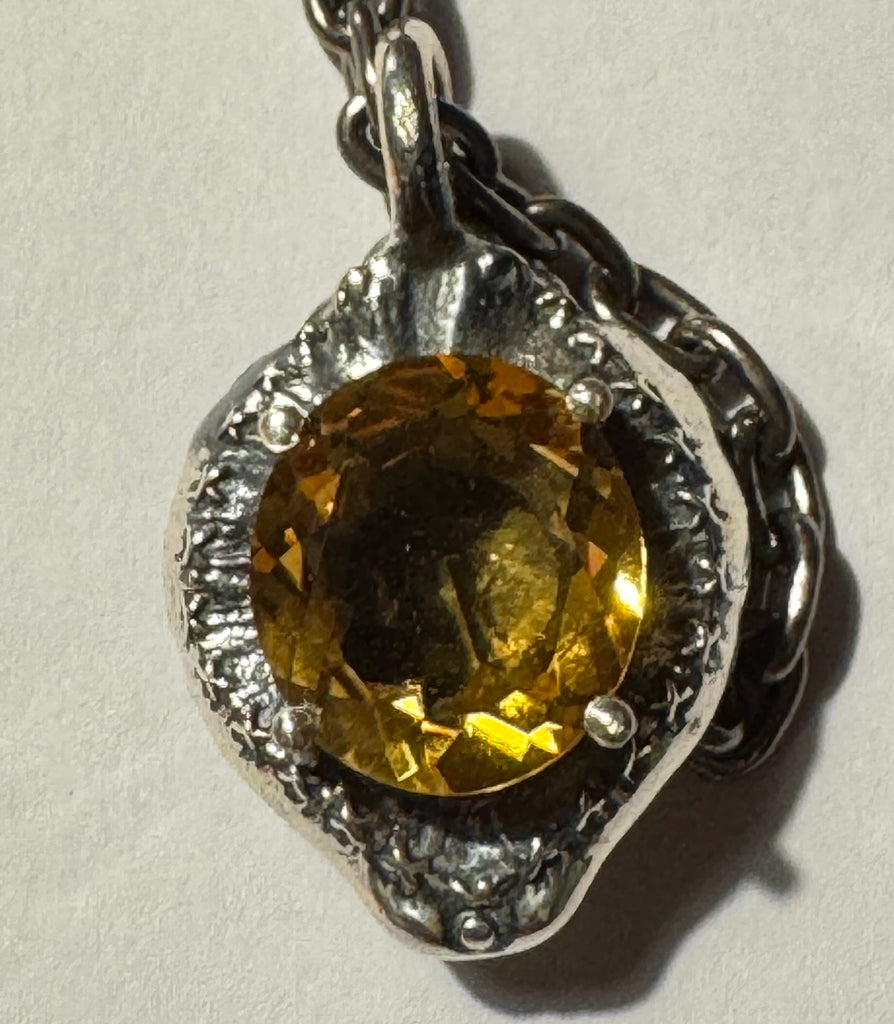 Evil eye oval pendant