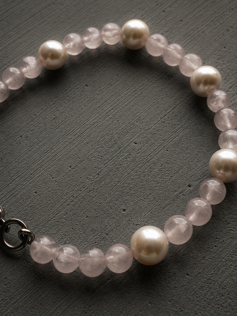 Wing heart beads bracelet