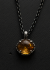 Fancy Cut eye shape Citrine Pendant
