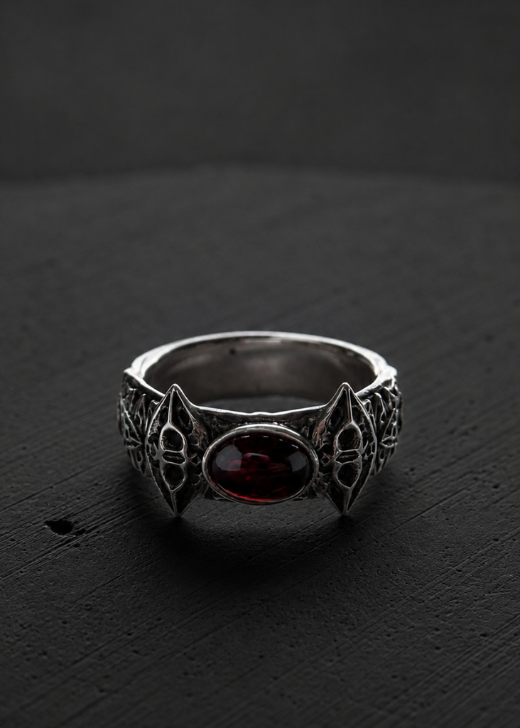 Poison healing Garnet ring