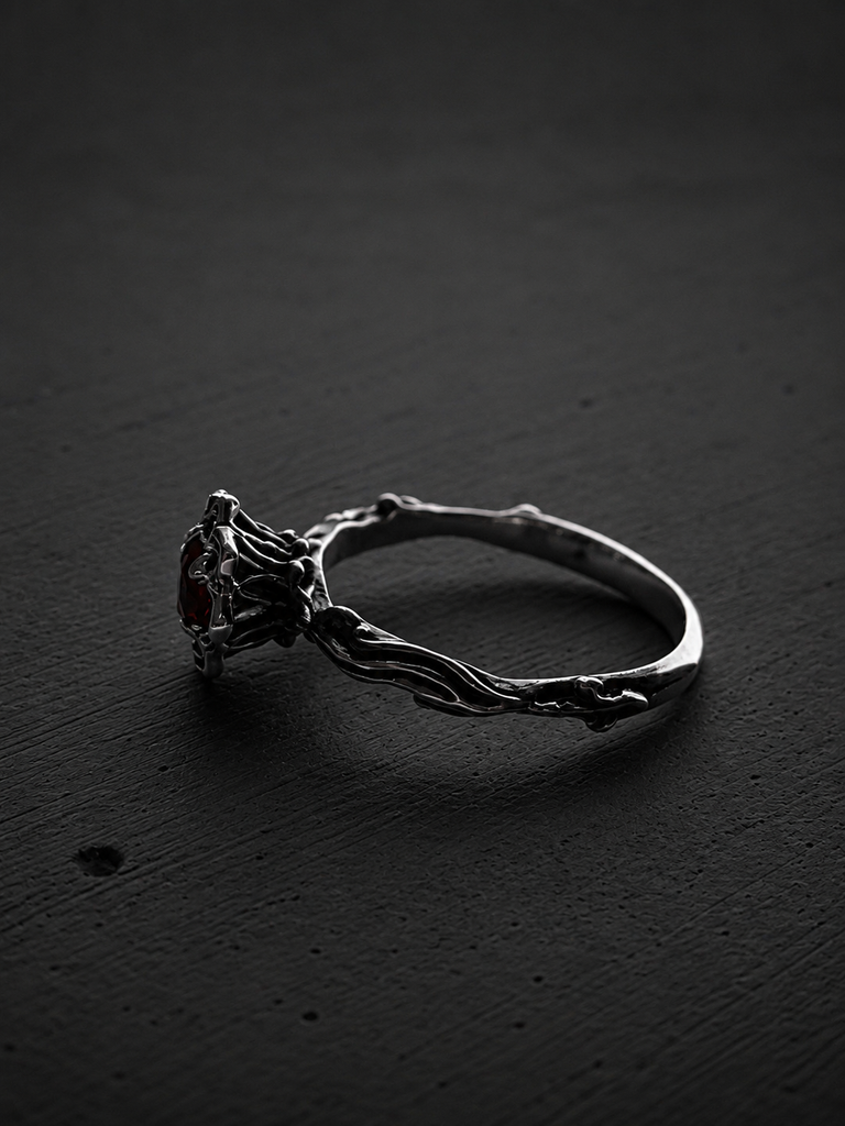 Garnet Rose Ring