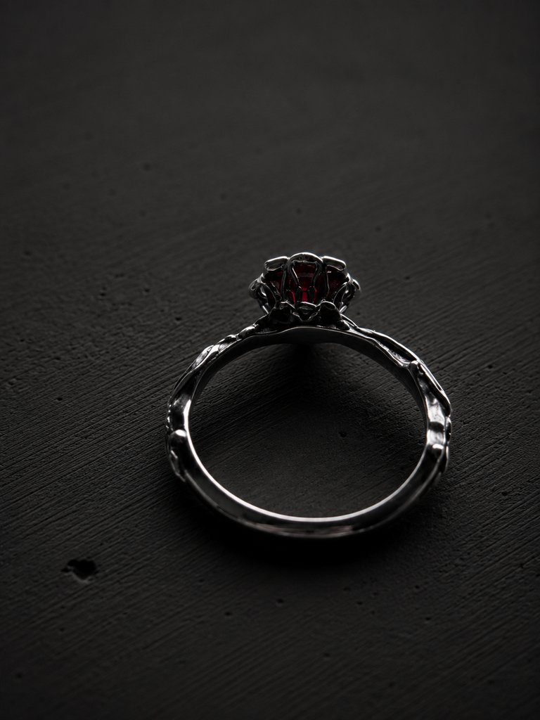 Garnet Rose Ring
