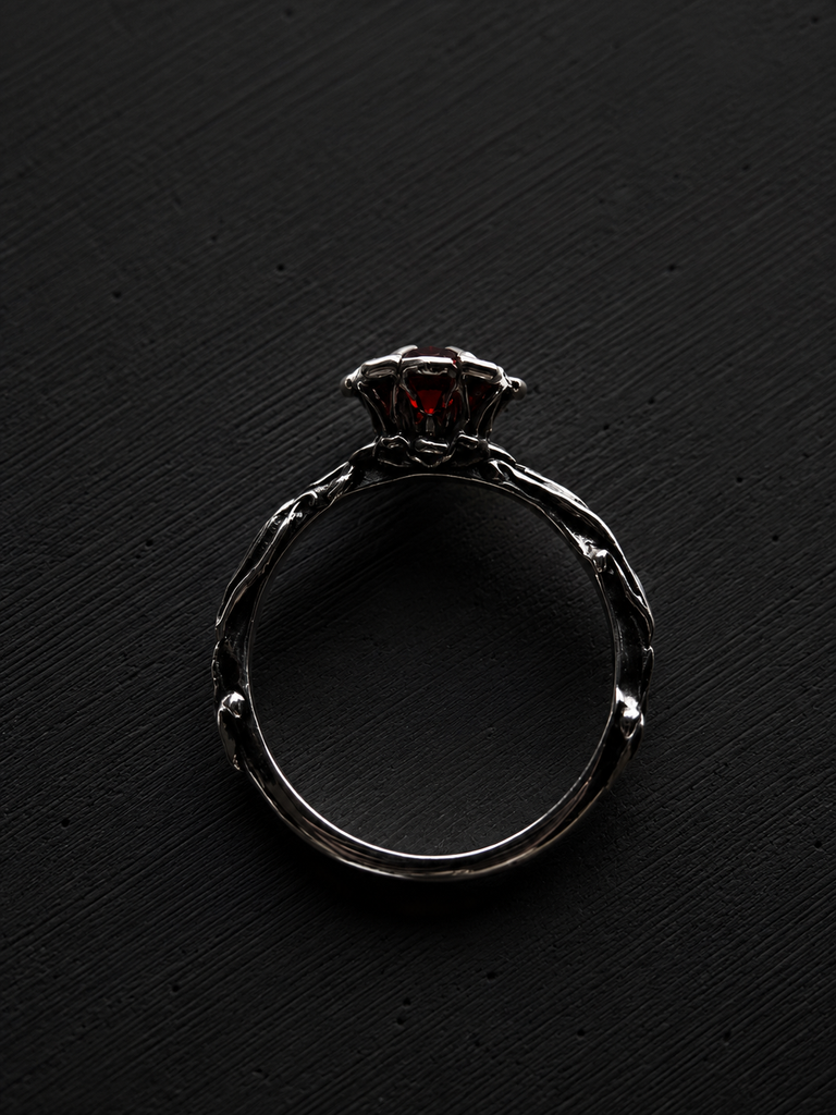Garnet Rose Ring