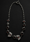 death moth garnet necklace