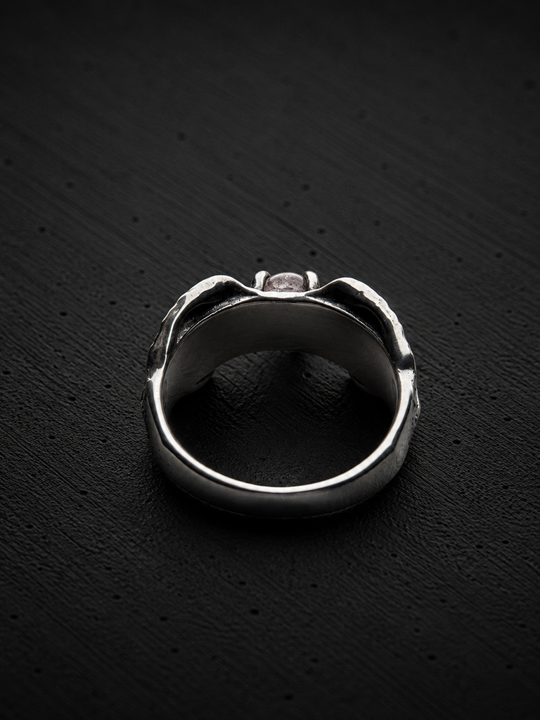 Healing Green phantom quartz ring