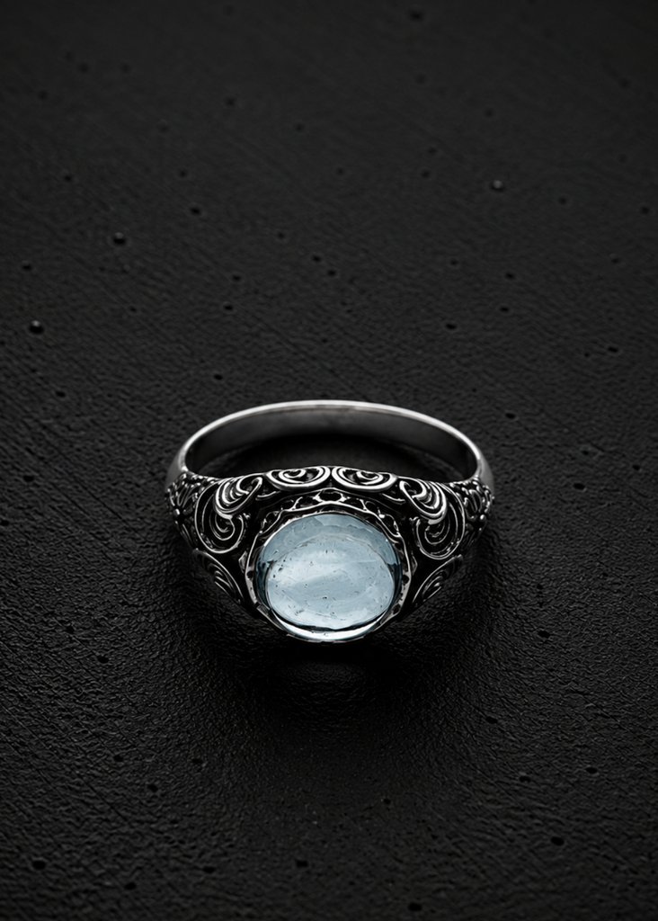Ocean Blue Topaz ring