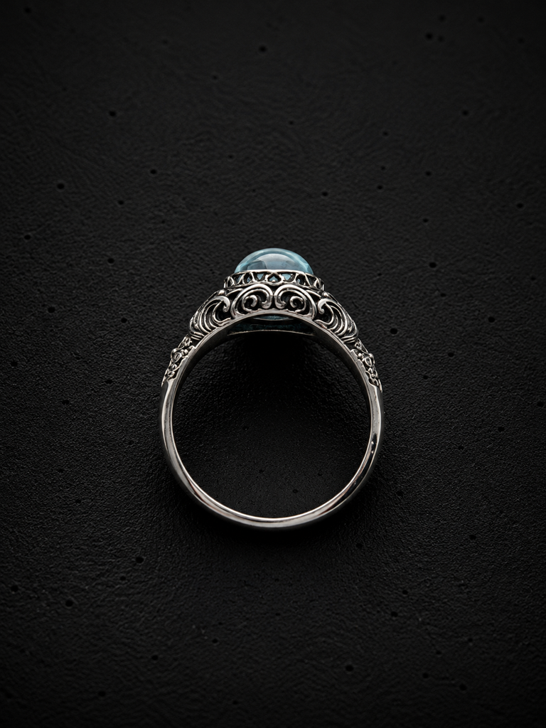 Ocean Blue Topaz ring