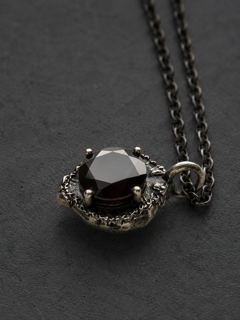 Evil eye oval pendant