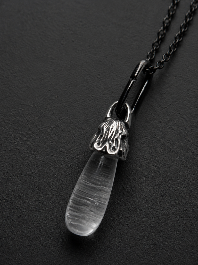 White Crystal Pendulum Pendant