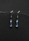 Hourglass moonstone earrings