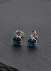 Fluorite stud earring
