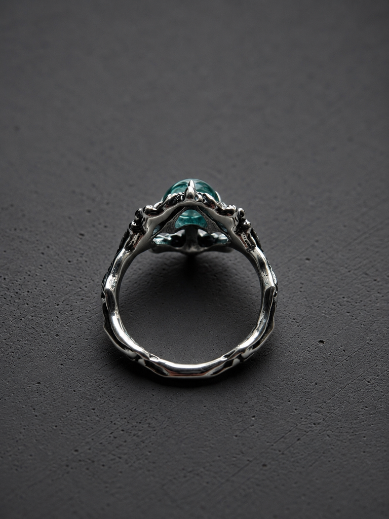 Fluorite Luna Ring