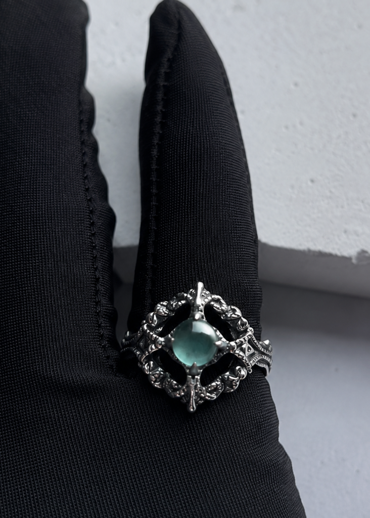 Fluorite Luna Ring