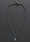 Jimi Link blue chalcedony necklace