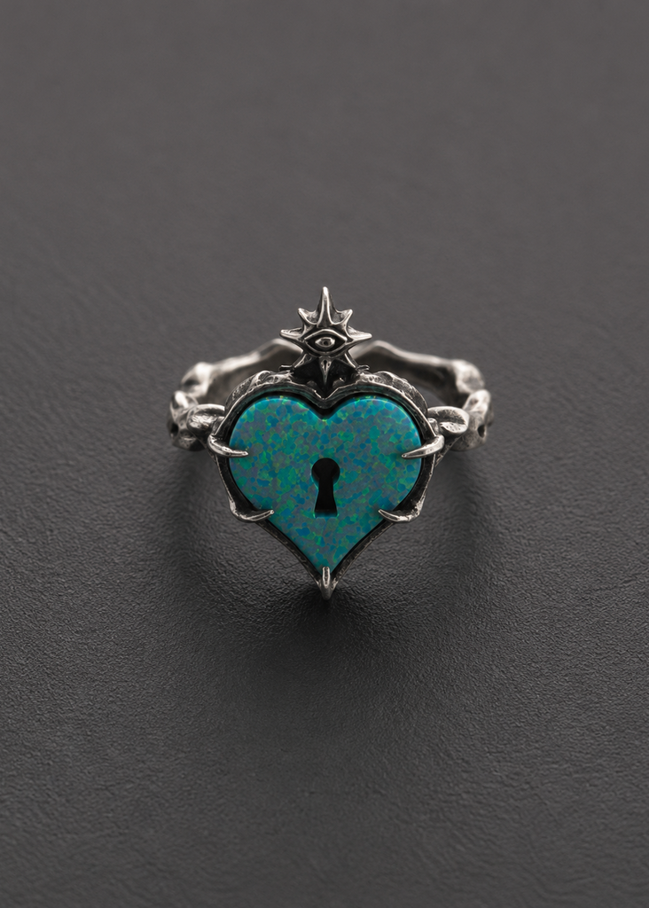 Dreamweaver Heart Lock Ring