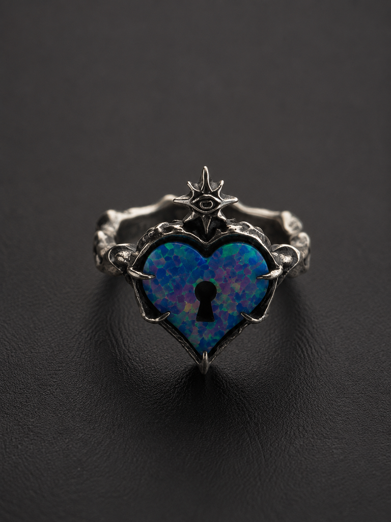 Dreamweaver Heart Lock Ring