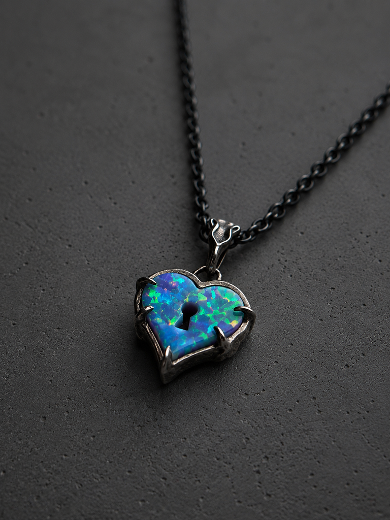 Dreamweaver Heart Shaped Opal Pendant