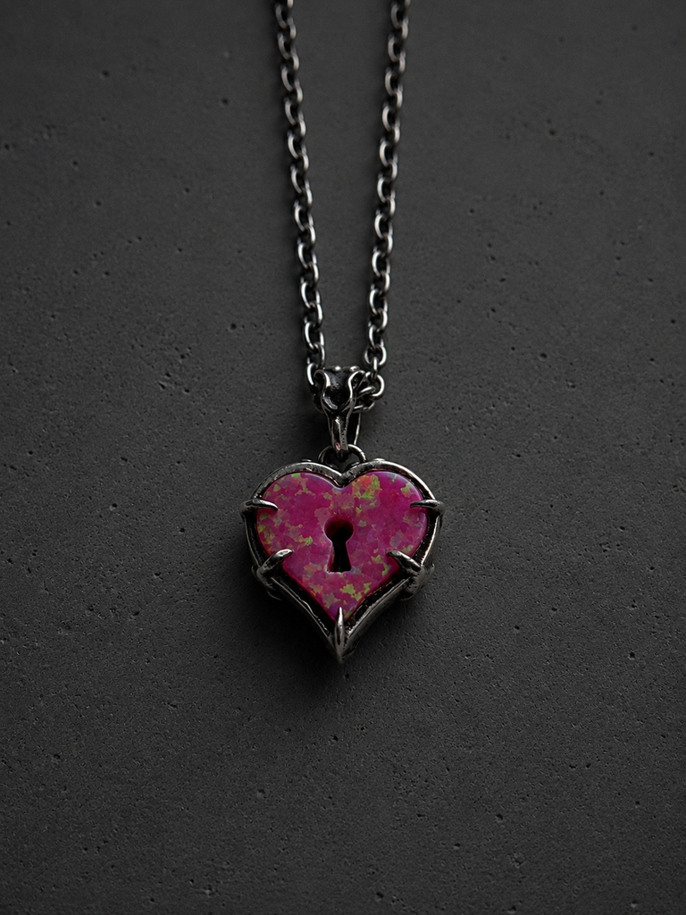 Dreamweaver Heart Shaped Opal Pendant