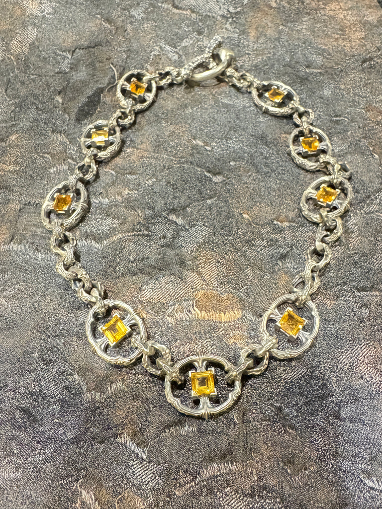 Citrine garden necklace