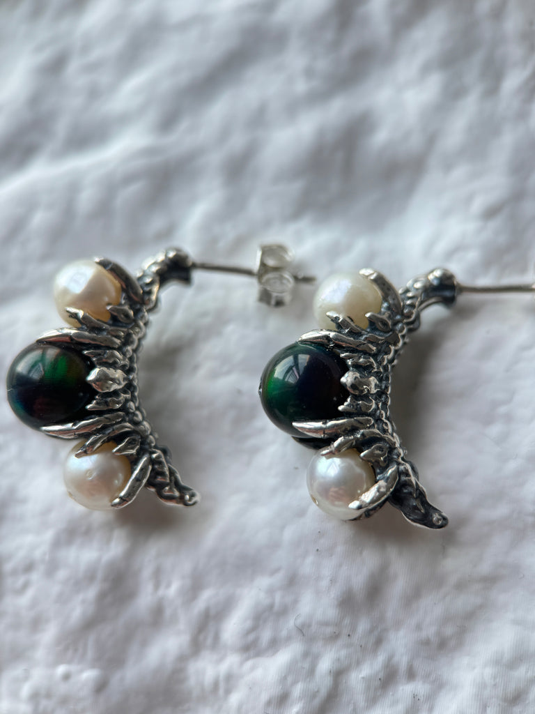 Death moth Cocoon earring