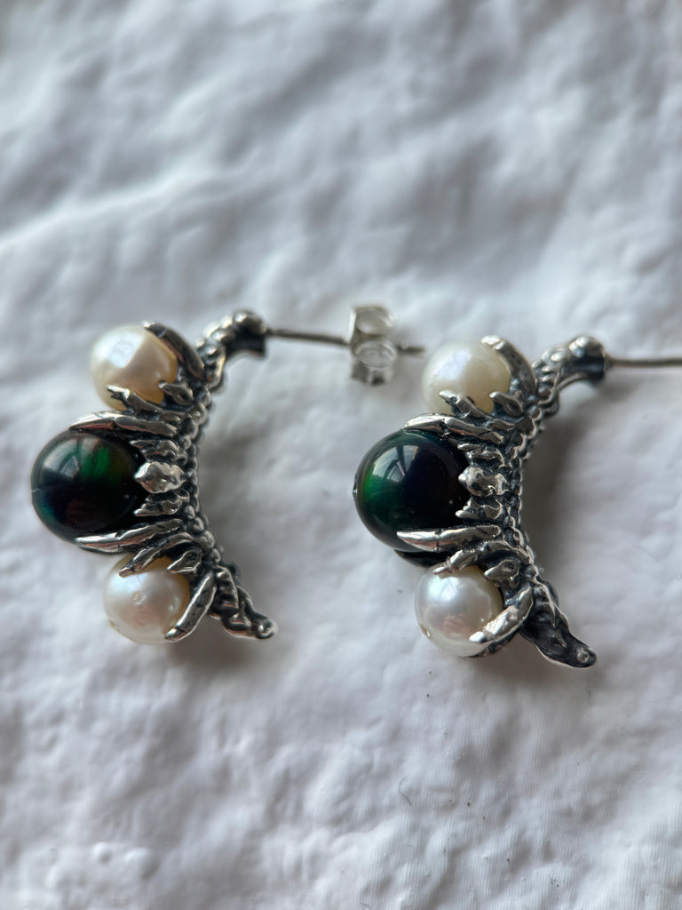 Death moth Cocoon earring