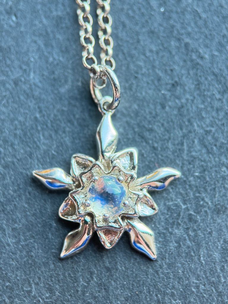 Moonstone flower Pendant