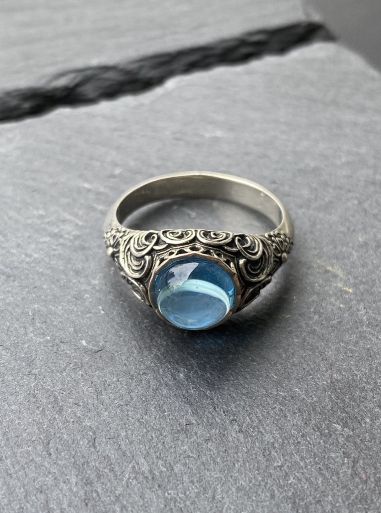 Ocean Blue Topaz ring